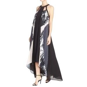 Adelyn Rae High-Low Full-length Sleeveless Cocktail Formal Maxi Dress - Small